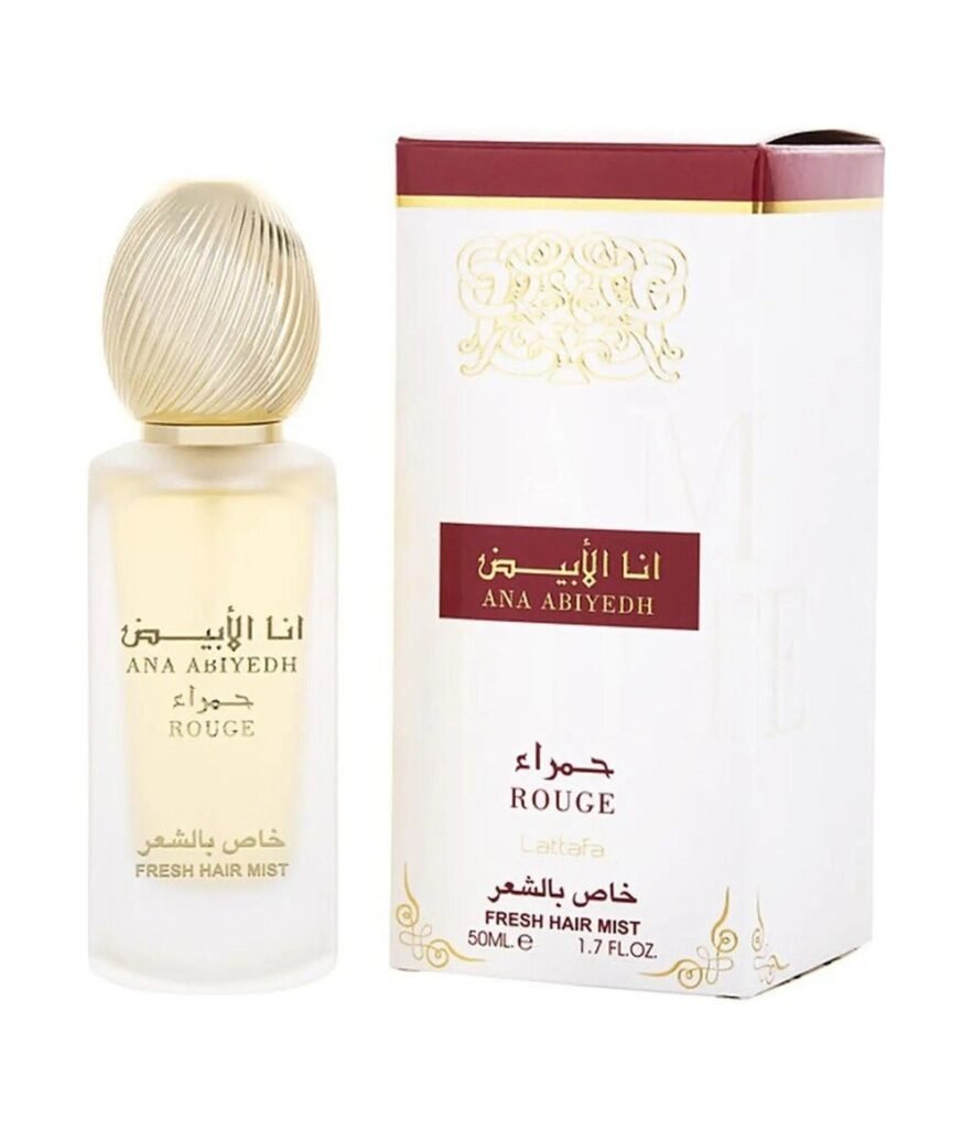 Lattafa Ana Abiyedh Rouge Hair Mist by Lattafa 50ml — bottle photo