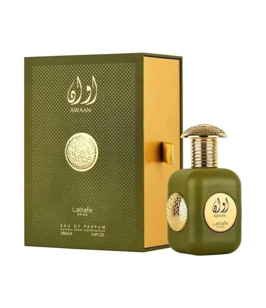 Lattafa Awaan Gold Pride by Lattafa 100ml Eau De Parfum — bottle photo