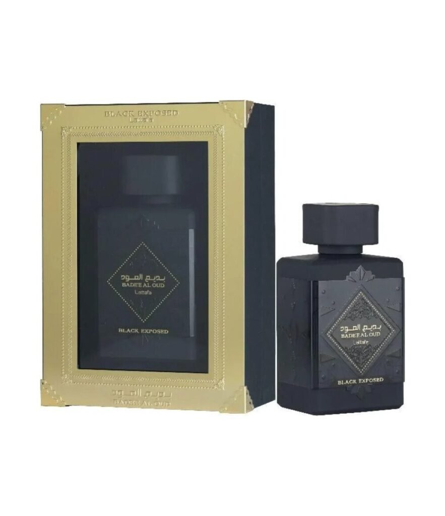 Lattafa Badee Al Oud Black Exposed by Lattafa 100ml Eau De Parfum — bottle photo