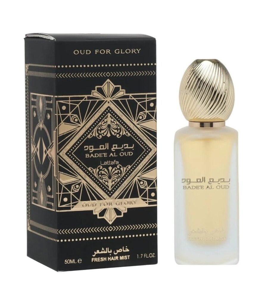 Lattafa Badee Al Oud Oud Hair Mist by Lattafa 50ml — bottle photo
