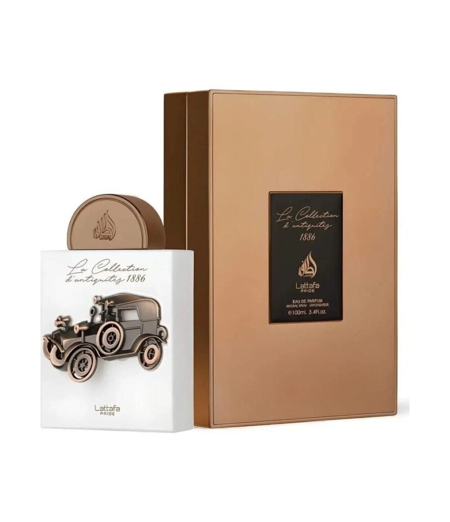 Lattafa La Collection D’antiquites 1886 (Car) Pride by Lattafa 100ml Eau De Parfum — bottle photo