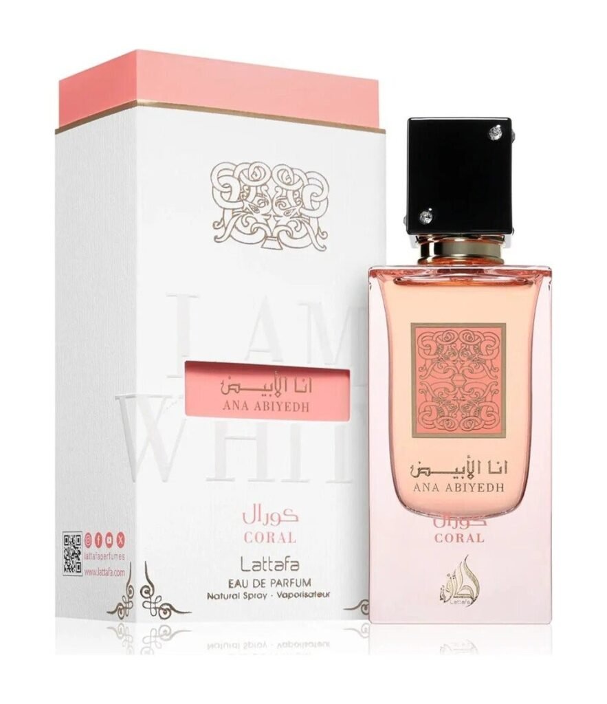 Lattafa Ana Abiyedh Coral by Lattafa 60ml Eau De Parfum — bottle photo