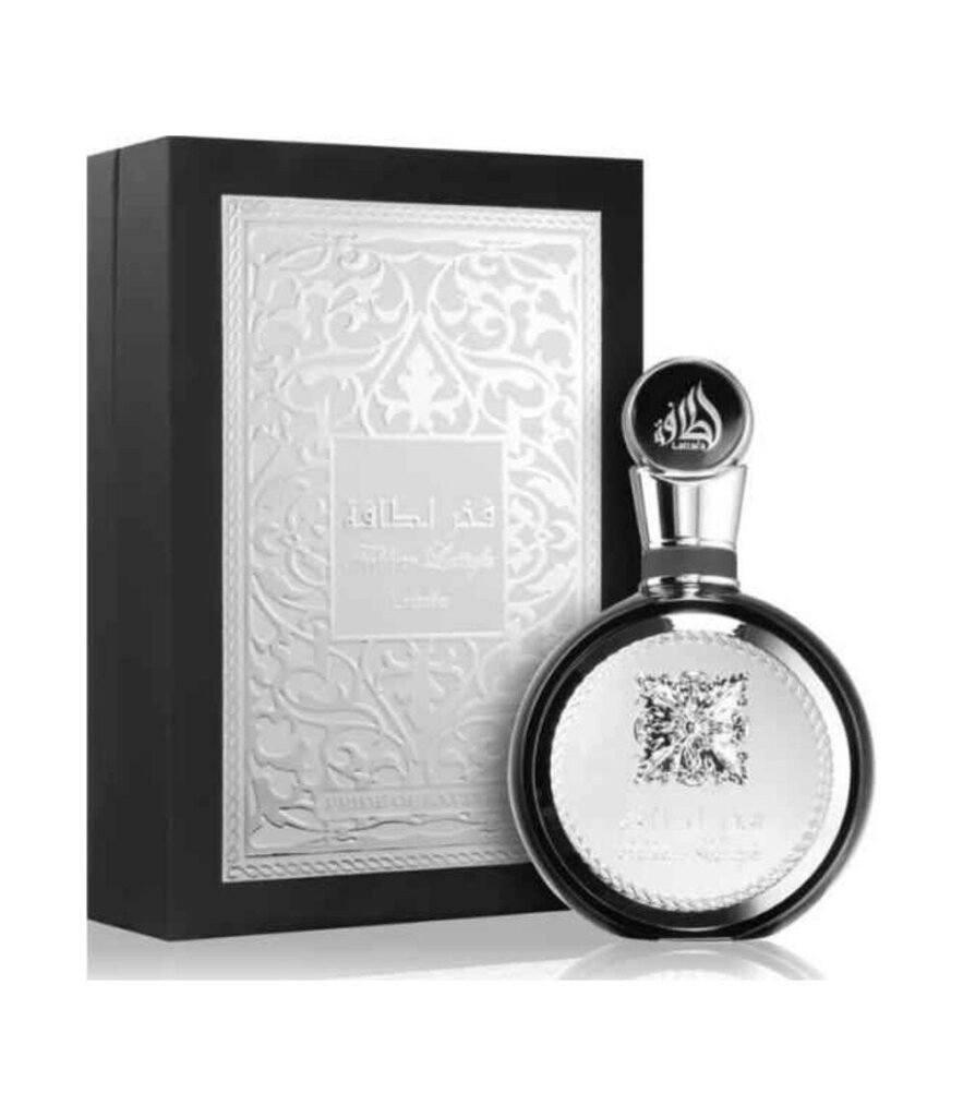 Lattafa Fakhar Silver Black by Lattafa 100ml Eau De Parfum — bottle photo