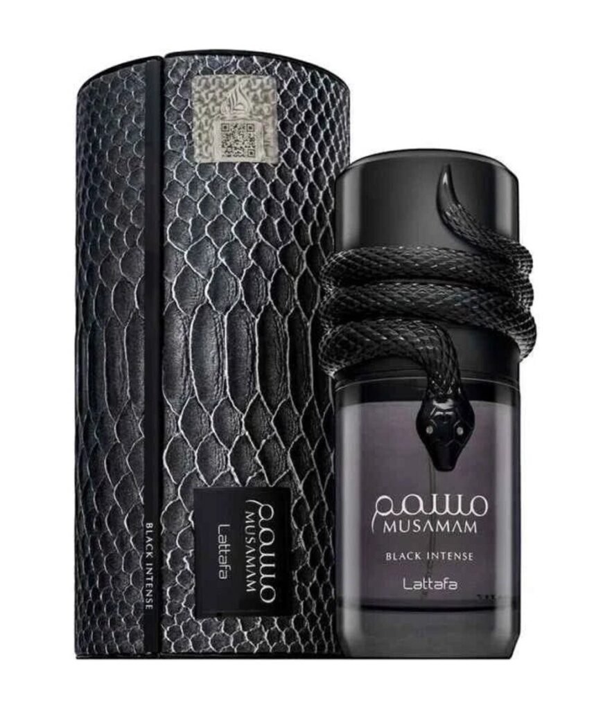 Lattafa Musamam Black Intense by Lattafa 100ml Eau De Parfum — bottle photo