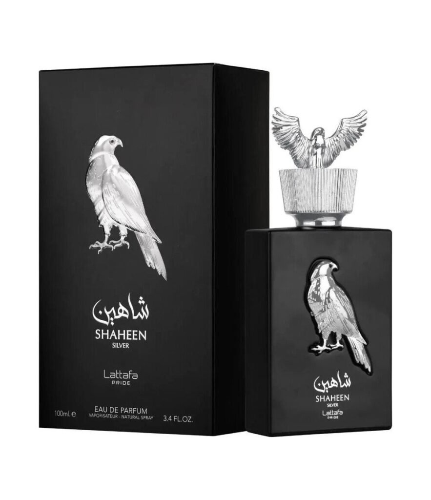 Lattafa Shaheen Silver By Pride by Lattafa 100ml Eau De Parfum — bottle photo