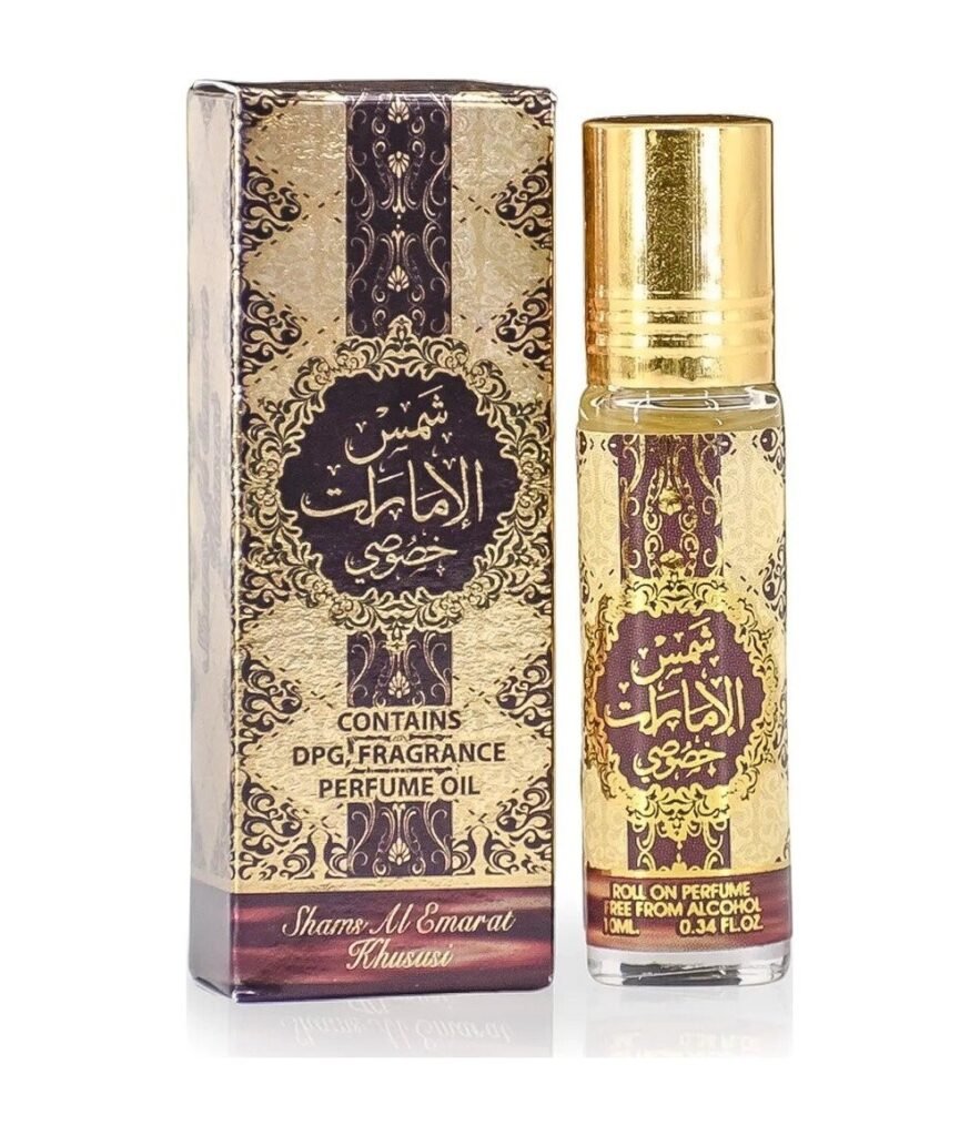 Lattafa Shams Al Emarat Khususi by Lattafa 10ml Perfume Oil — bottle photo